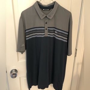 Travis Mathew golf shirt. Size XL. Navy & Gray